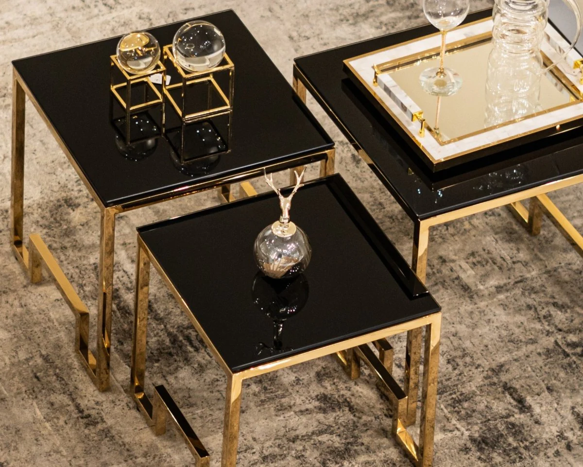 طاولات قهوة - ذهبي - Image 3